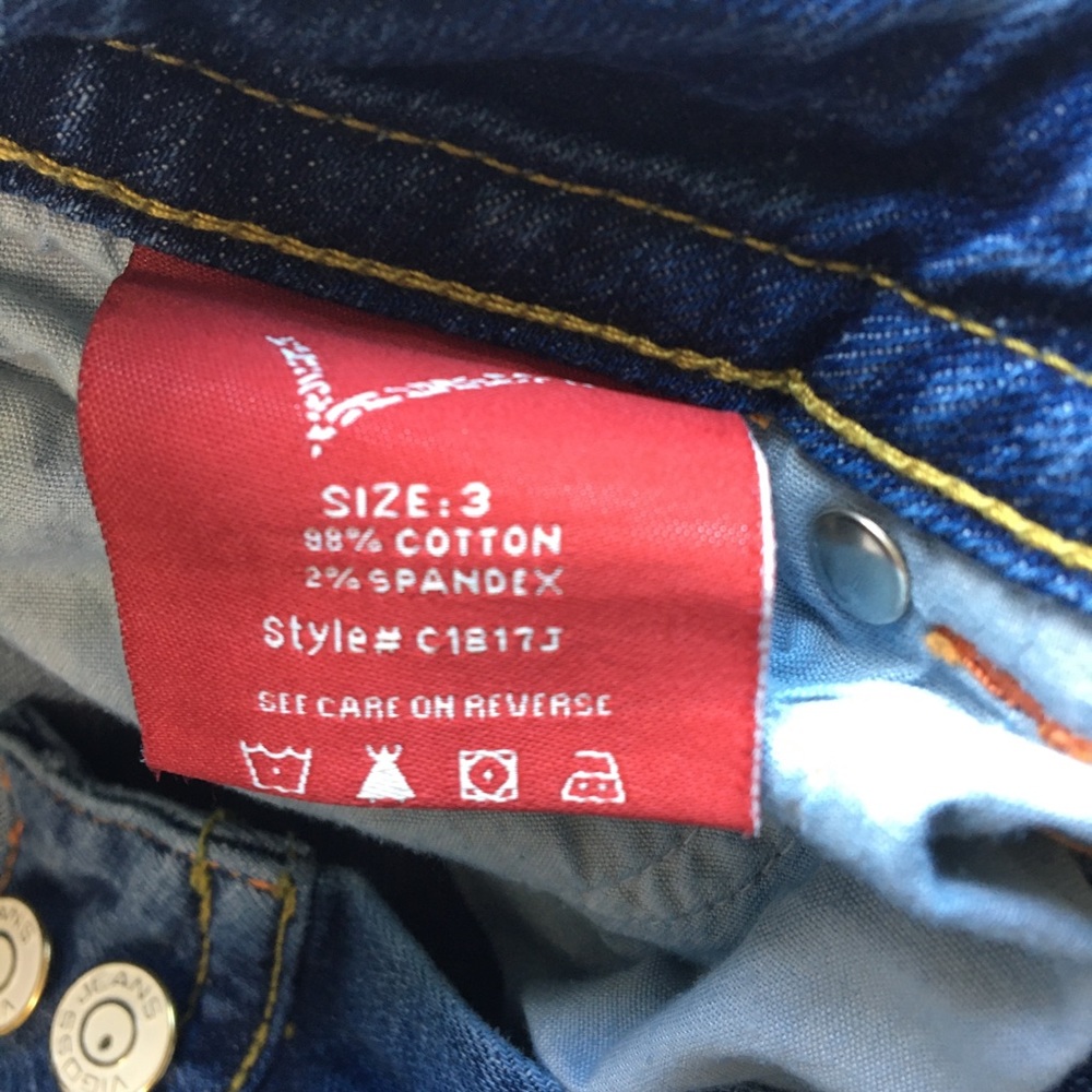 Blue Denim Vigoss Capris Sz 3 - Picture 5 of 8